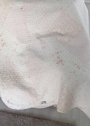 Beyaz Pastel Renkli tek kişilik yatak örtüsü - Görsel 3