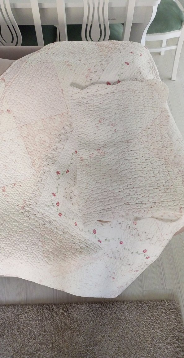 Beyaz Pastel Renkli tek kişilik yatak örtüsü - Görsel 2