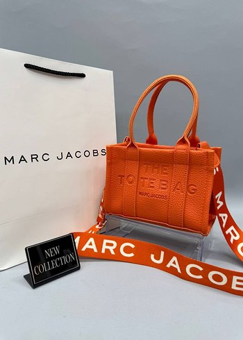 Turuncu Deri Marc Jacobs Omuz Çantası