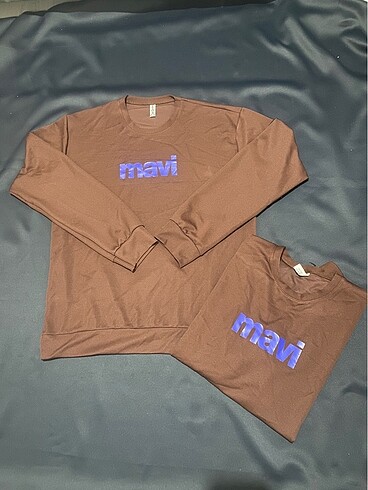 Diğer unisex geniş kalıp kapişonsuz sweat