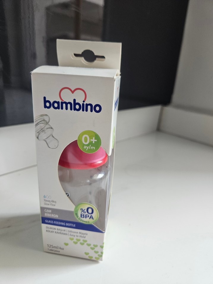 Bambino Cam Biberon 0+ Ay Bordo - Görsel 2