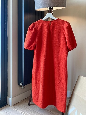 l Beden kırmızı Renk Zara günlük elbise