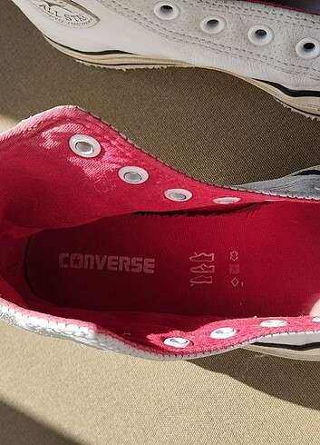 Converse Converse deri lastik spor ayakkabı 