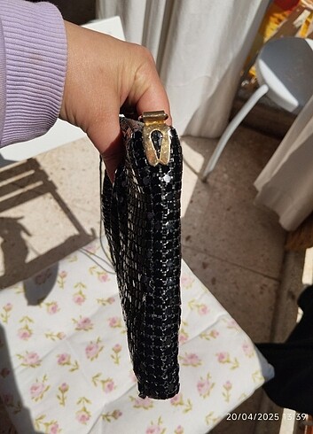 Abiye çanta zincirli. Pul payet siyah bir çanta zincir içeriye s