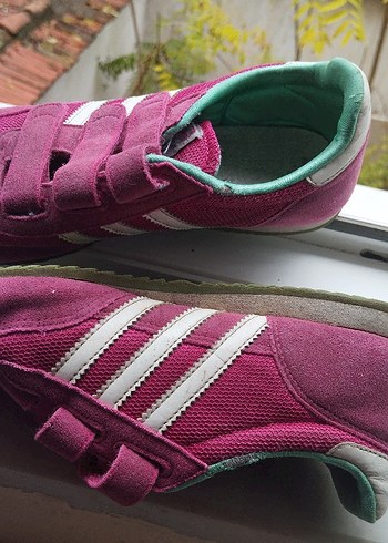 Kız Çocuk Pembe Cırt Cırtlı Sneakers - Görsel 2
