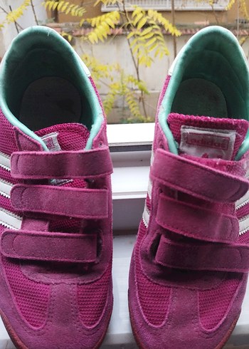Kız Çocuk Pembe Cırt Cırtlı Sneakers - Görsel 5
