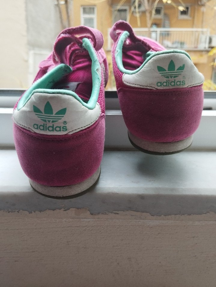 Kız Çocuk Pembe Cırt Cırtlı Sneakers - Görsel 4