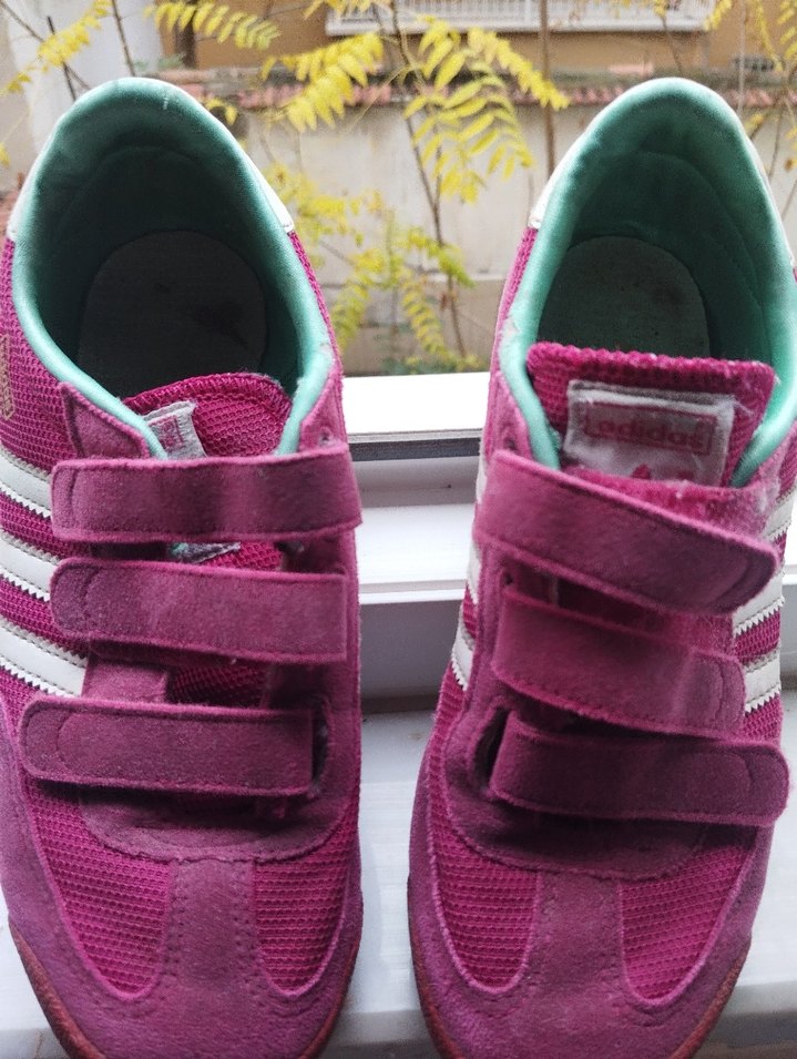 Kız Çocuk Pembe Cırt Cırtlı Sneakers - Görsel 5