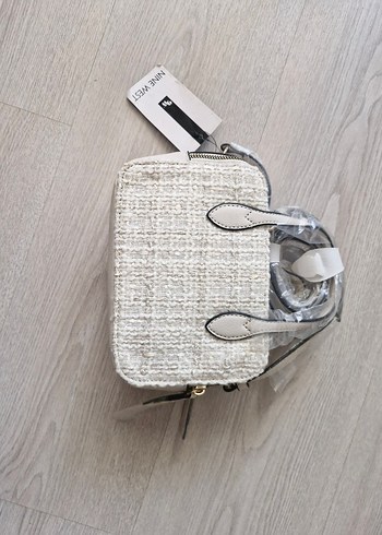 Nine West kullanılmamış Beyaz Desenli Modern Klasik Kadın Çanta