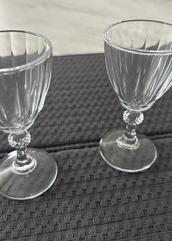 Şeffaf Kristal Ayaklı 6lı kahve yanı sunum bardağı