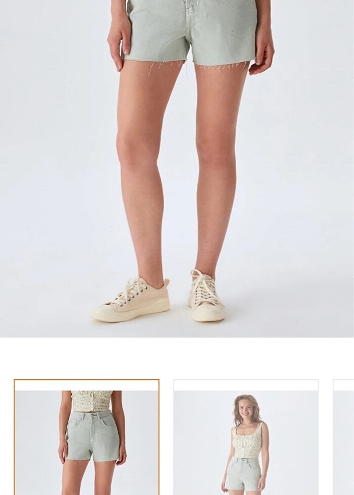 ltb yeşil denim şort - Görsel 3