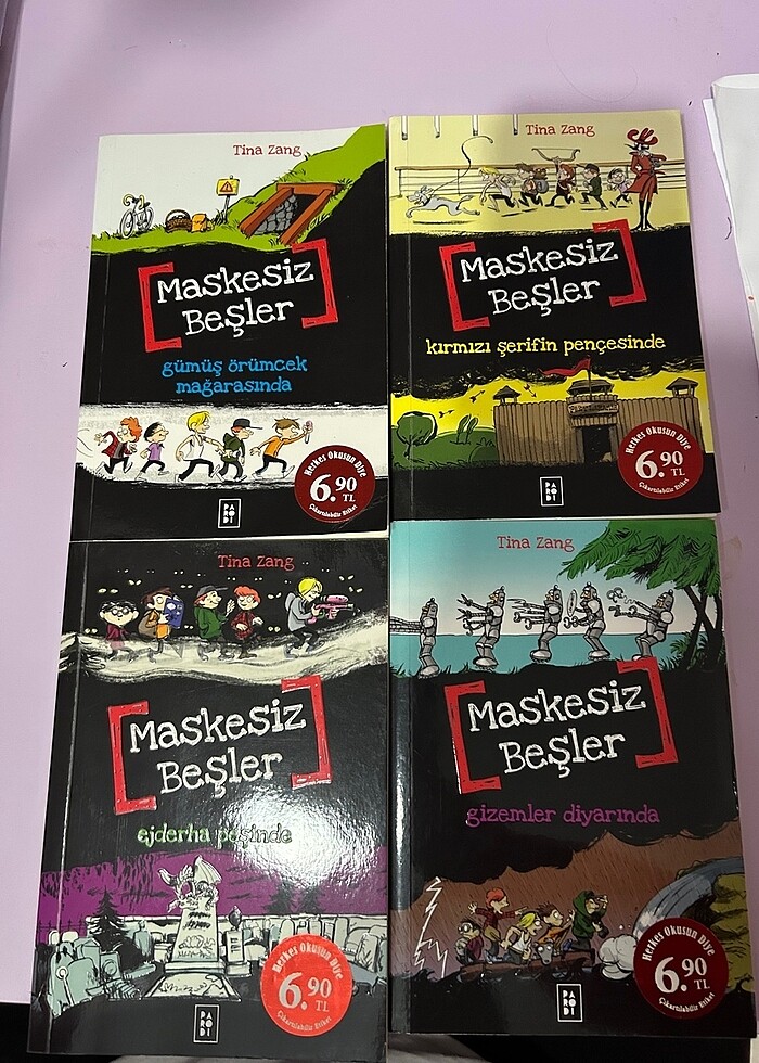 maskesiz beşler dörtlü çocuk kitap seti - Görsel 2