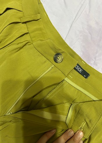 LC Waikiki Kadın Karışık Keten Palazzo Pantolon - Görsel 2