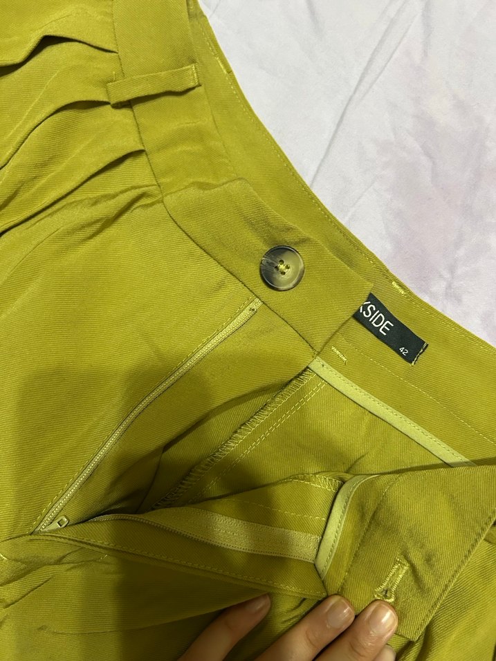 LC Waikiki Kadın Karışık Keten Palazzo Pantolon - Görsel 2