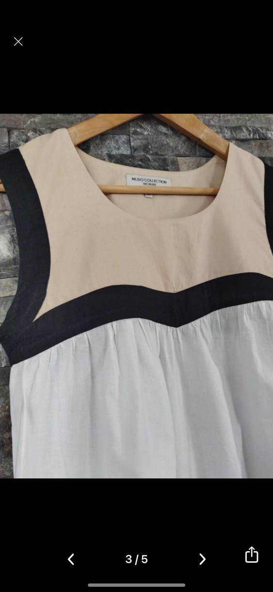 Kolsuz Mini Beyaz Bluz - Görsel 3