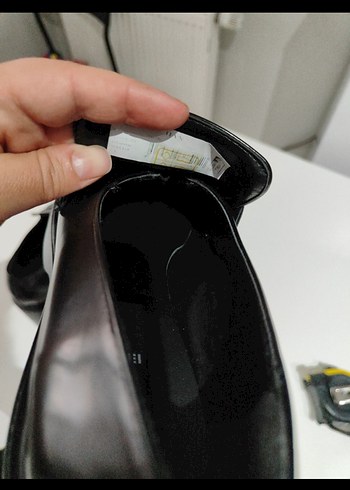 Siyah Tokalı Kadın Topuklu Loafer - Görsel 3