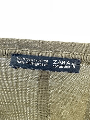 s Beden haki Renk Zara T-shirt %70 İndirimli.