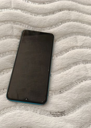 Turkuaz Android Telefon Gri Çerçeveli bozuk telefon