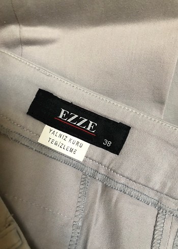 38 Beden Kadın Bej Kumaş Normal Paça Pantolon