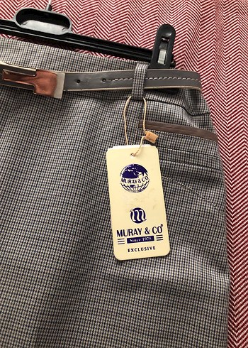 Diğer Gri Midi Kalem Etek, Kemerli, Ofis Stili