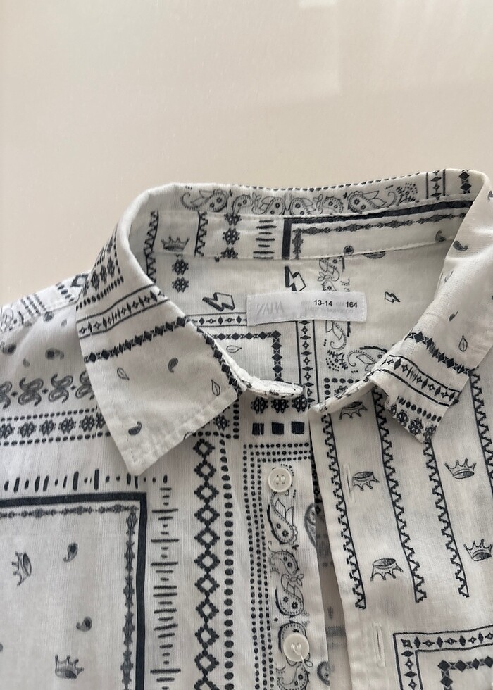 Zara erkek çocuk gömleği - Görsel 3