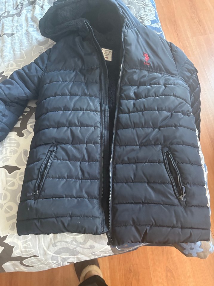 Us Polo Erkek  11-12 Yaş Lacivert Çocuk  Montu - Görsel 3