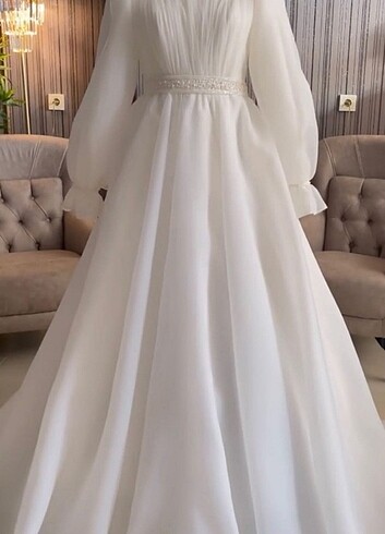 Pelerinli Gelinlik - Görsel 3