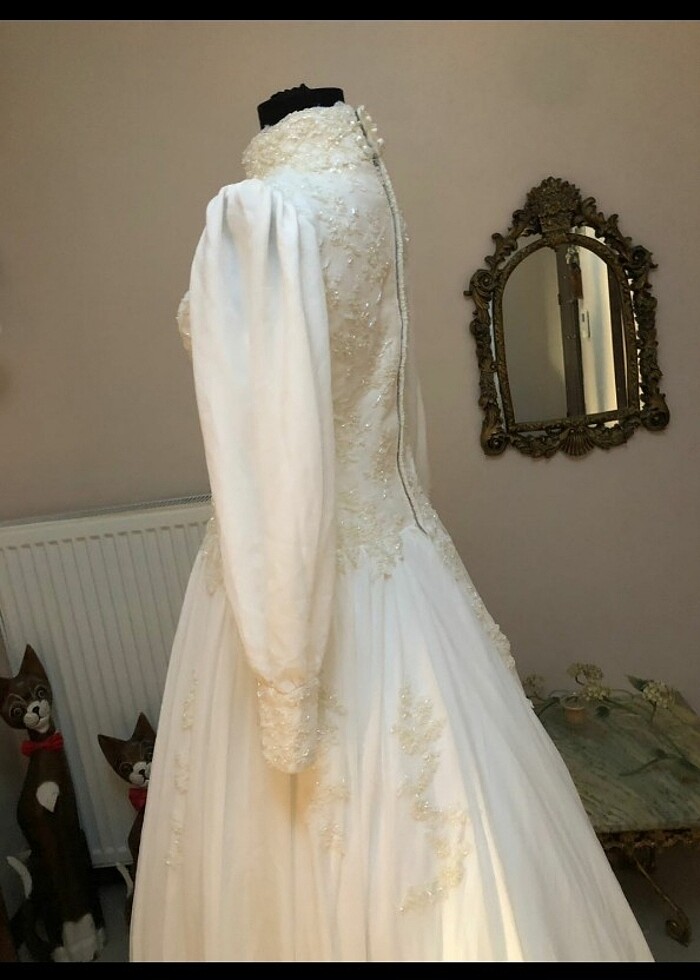 Zarif Tesettür Gelinlik - Görsel 5