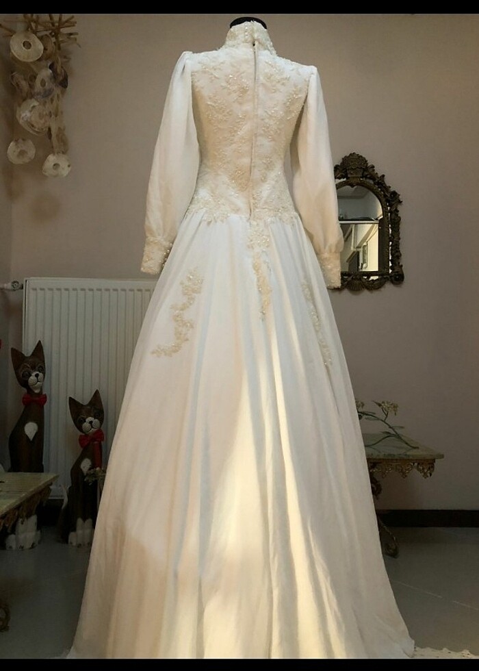 Zarif Tesettür Gelinlik - Görsel 4