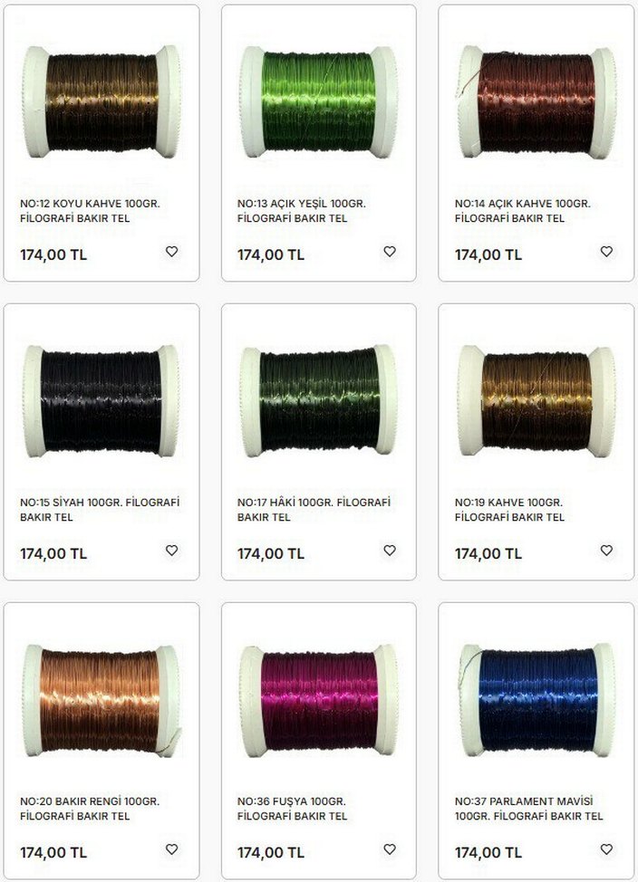 Filografi Bakır Tel  100gr - Görsel 2