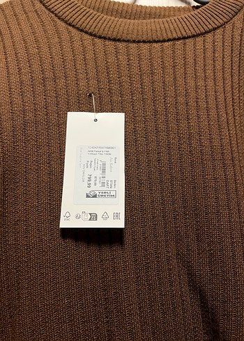 Kahverengi Triko Kadın Kazak - Görsel 2