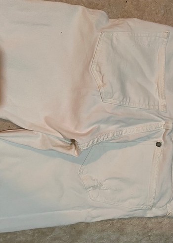 Beyaz kot pantolon - Görsel 6