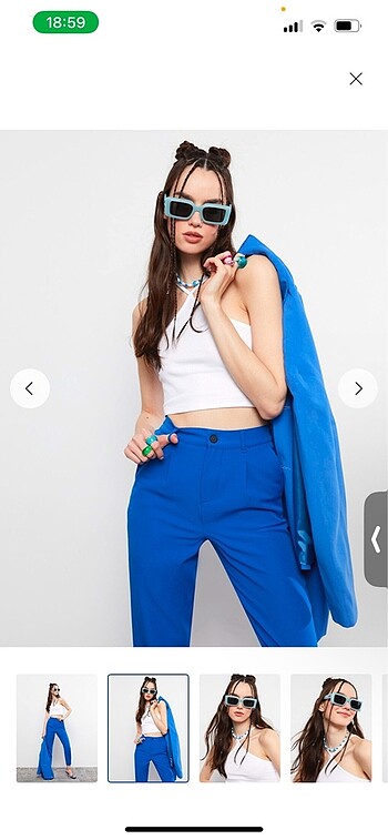 Halter yaka düz crop 2?li