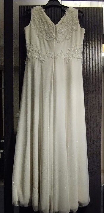 xl Beden beyaz Renk Dantel detaylı nikah elbisesi