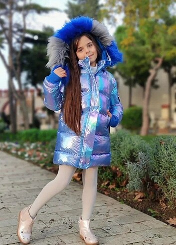 Standart Beden Beden Kız Çocuk Şişme Mont