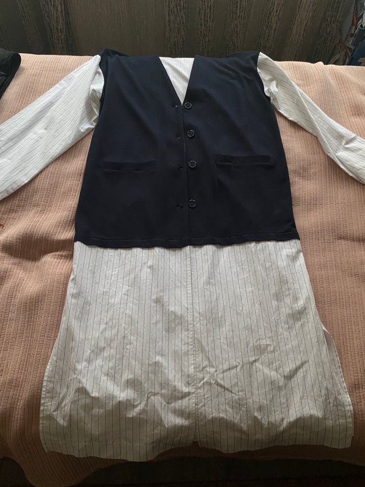 Zara Kontrast Poplin Ceket — görsel 4/5