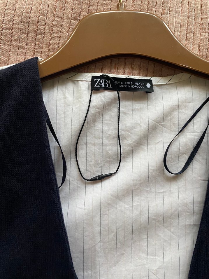 Zara Kontrast Poplin Ceket — görsel 3/5