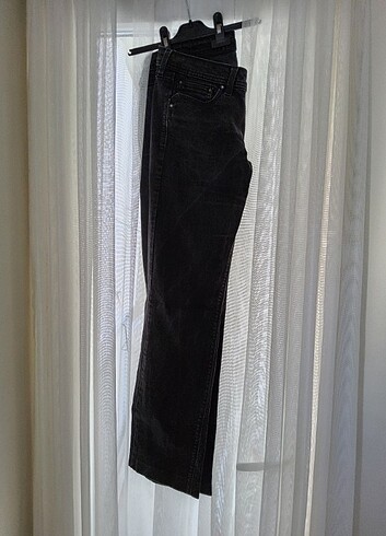 Mango Siyah Düz Paça Pantalon