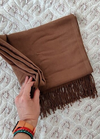 Diğer Pamuklu Camel Pashmina Şal/Başörtüsü