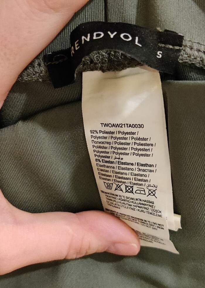 Trendyol & Milla Haki Sıkı Tayt - Görsel 4