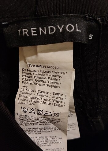 s Beden siyah Renk Trendyol & Milla Siyah Sıkı Tayt