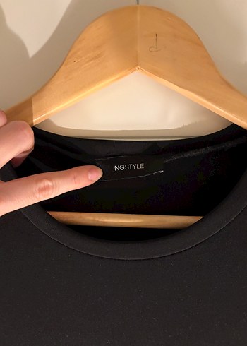 NG Style Siyah Yarım Kollu Drapeli Elbise - Görsel 4