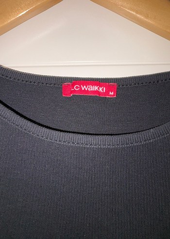 LC Waikiki Siyah Uzun Kollu Basic Tişört - Görsel 2