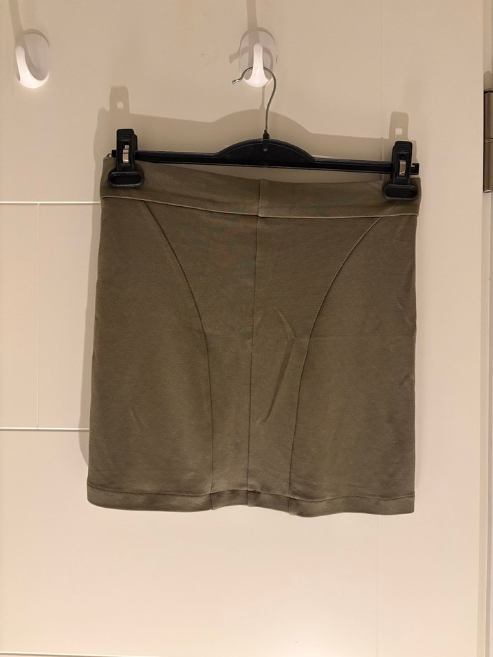 Fabrika Haki Mini Etek - Görsel 2