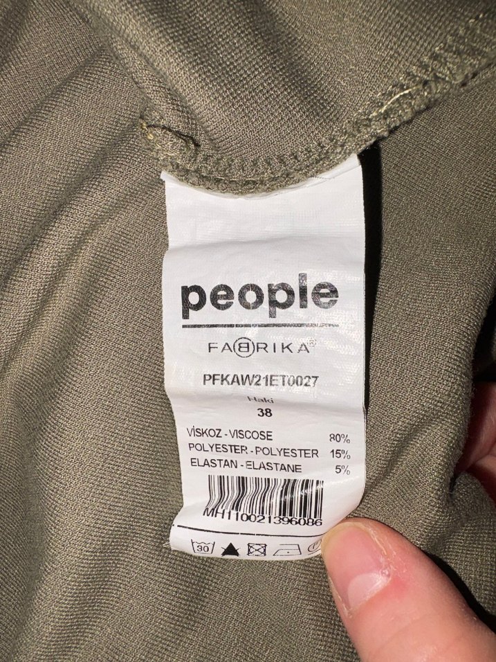 Fabrika Haki Mini Etek - Görsel 3