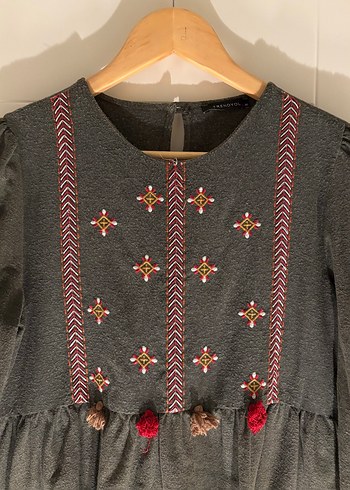 Trendyol&Milla Koyu Yeşil Nakışlı Eln
se - Görsel 3