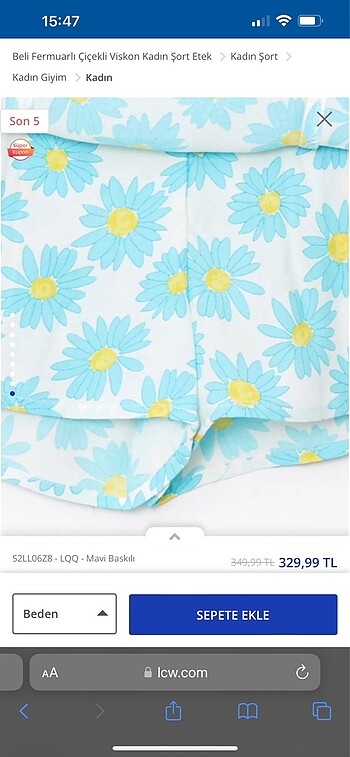 LC Waikiki Şort Etek