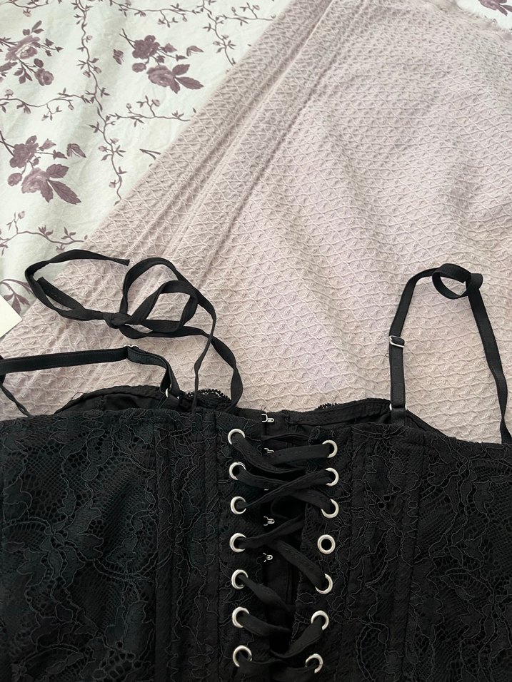 Dilbin  dantelli korse büstiyer - Görsel 2