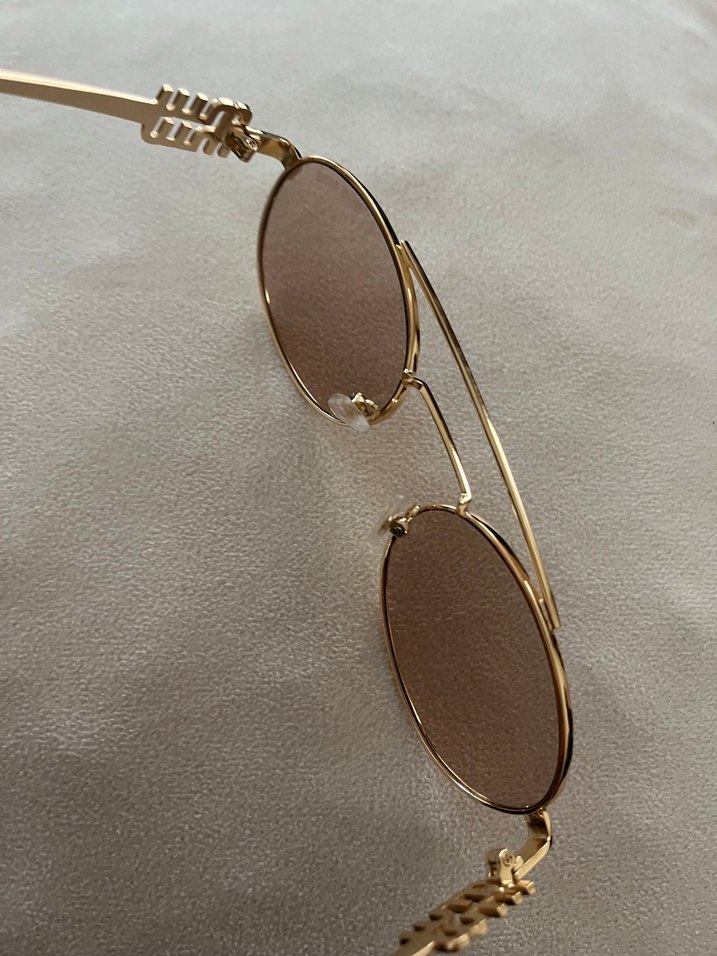 Miu Miu Parlak Kahverengi Tokalı Kadın Gözlüğü orijinal - Görsel 3