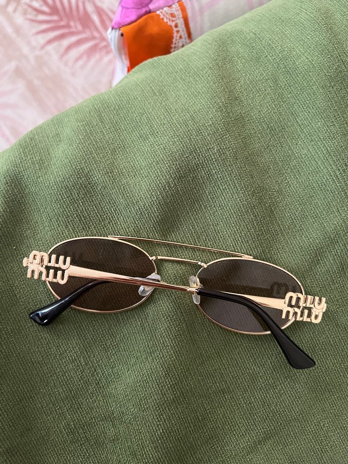 Miu Miu Parlak Kahverengi Tokalı Kadın Gözlüğü orijinal - Görsel 2